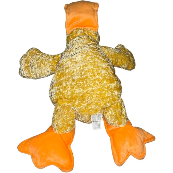 Yellow Duck Duckie Plush Chenille Laying Lay Down Great American Toy 18 Inches - Picture 5 of 8